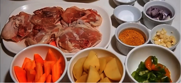 Chicken Curry - Ingredients
